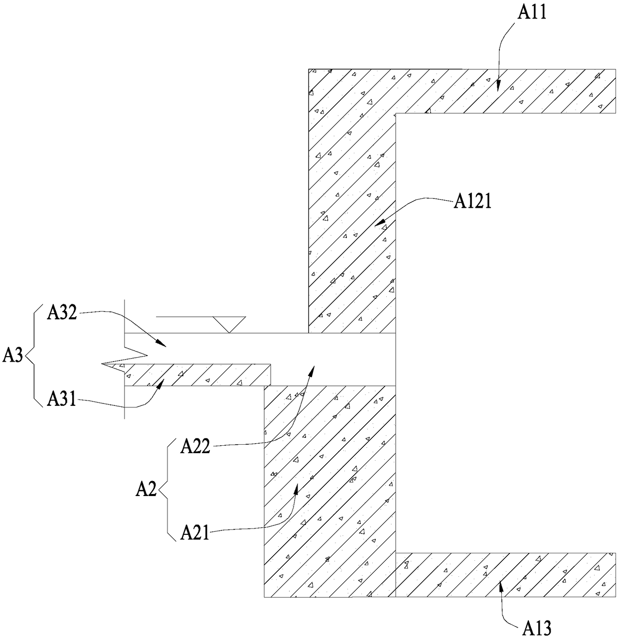 Integrally-prefabricated U-shaped bay window component and fabricated bay window joint structure and construction method thereof