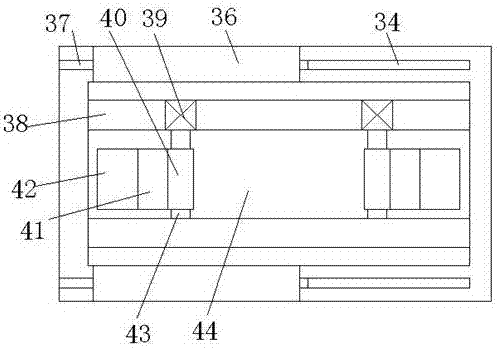 Medicinal material grinding table device