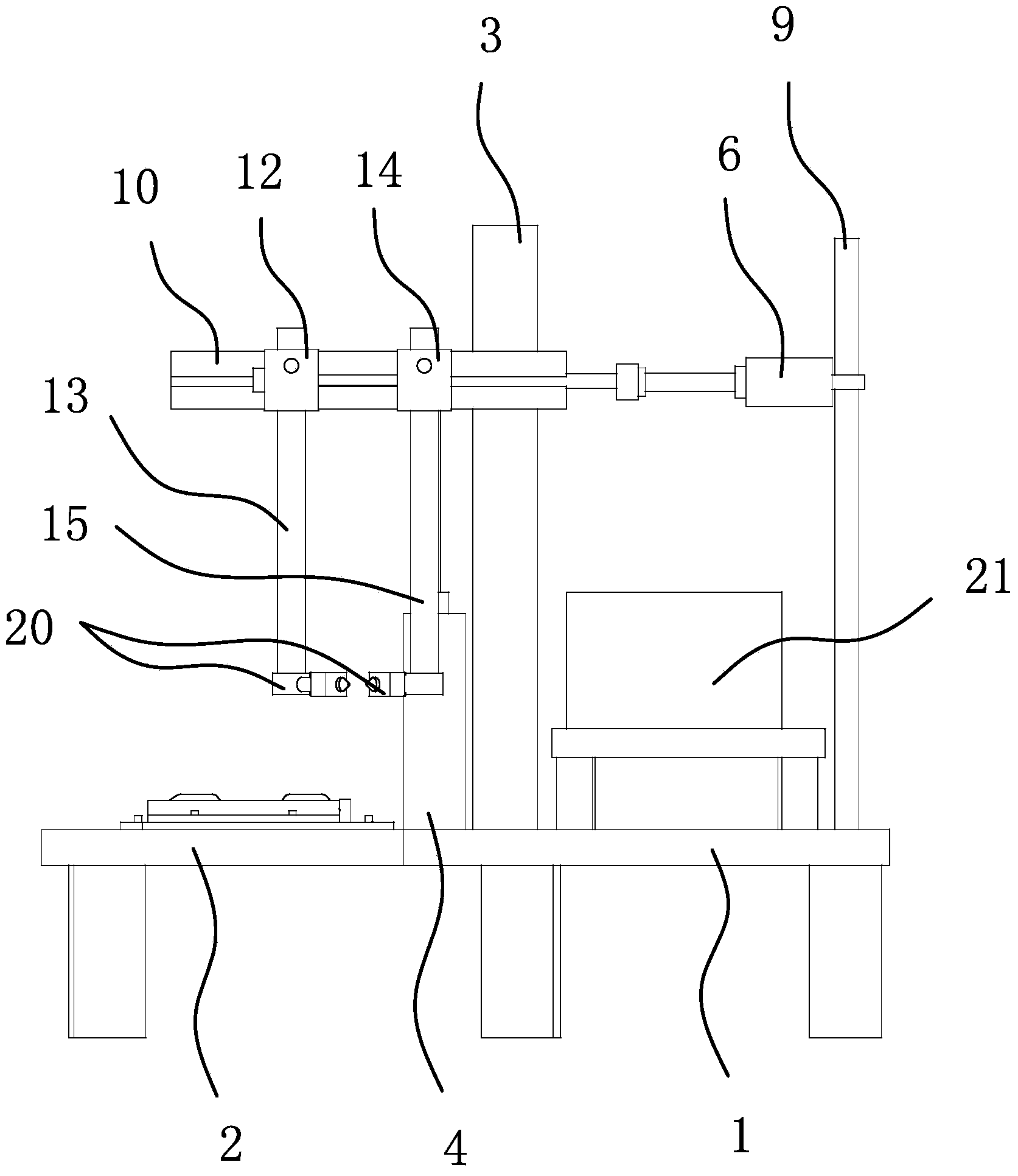 Automatic welding machine of rocking chair iron frame