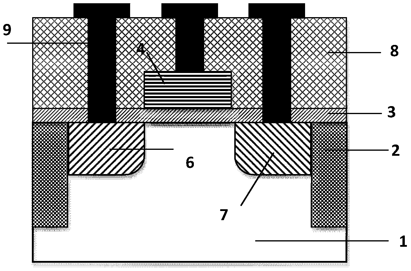 Anti-staggered-layer heterojunction resonance tunneling field-effect transistor (TFET) and preparation method thereof