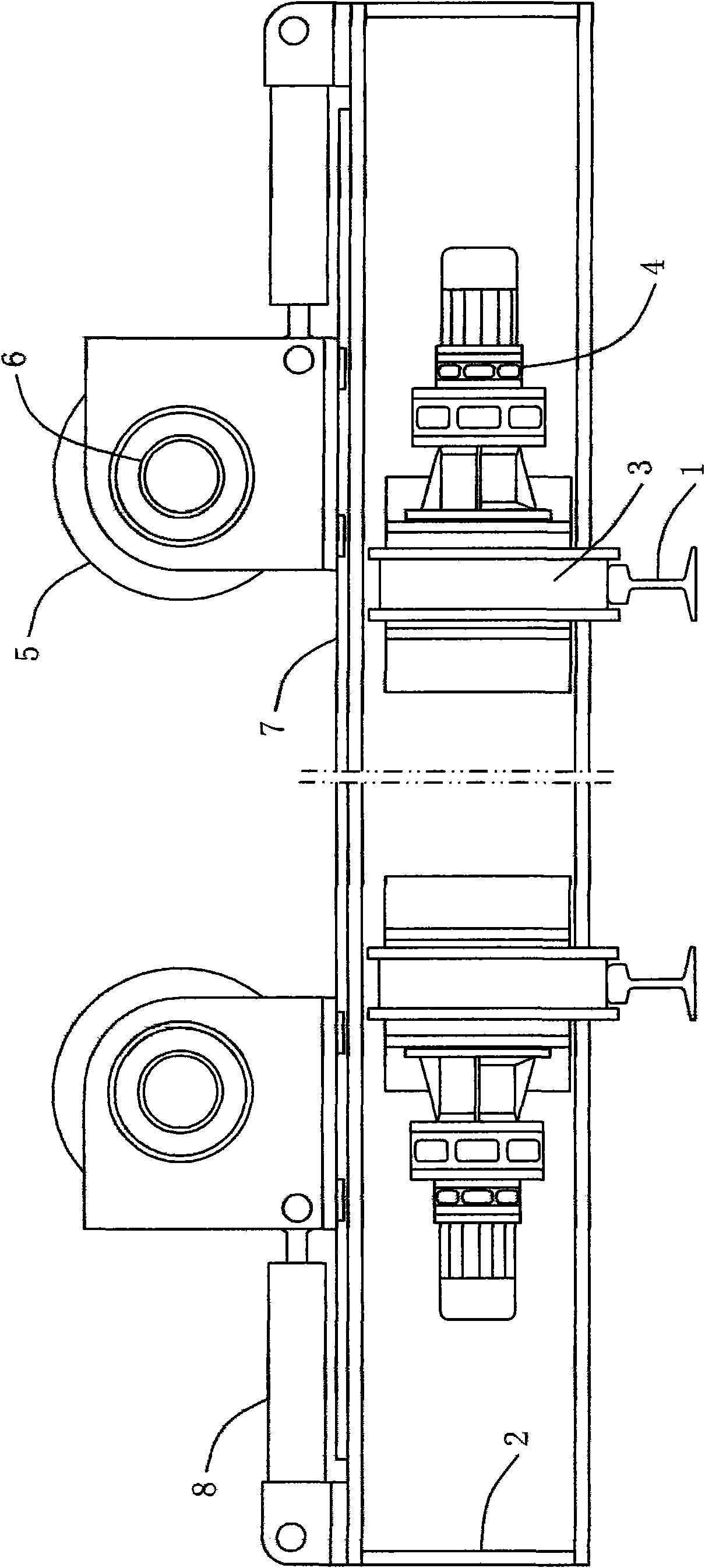 Shell ring assembly device for assembly of tower body of wind power generation iron tower