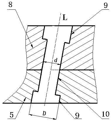 Method for locking and pressing false boss