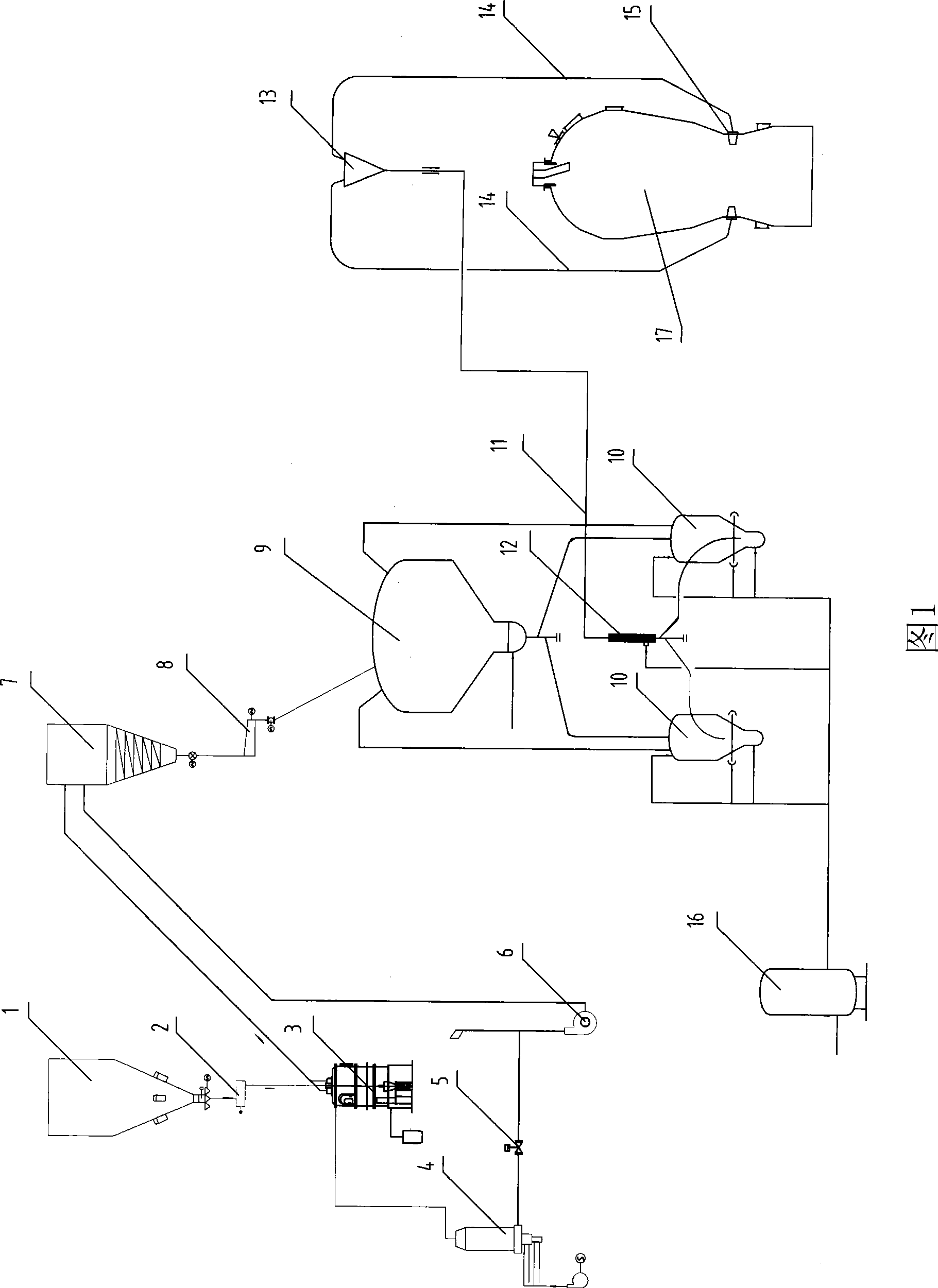 Coal fine preparation, blowing method and device from packed-bed smelting reduction furnace