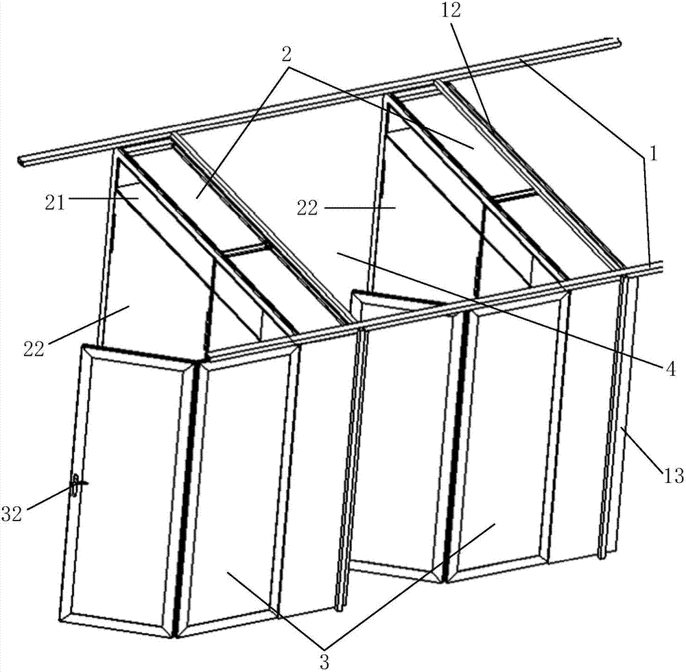 Multi-functional movable cabinet wall