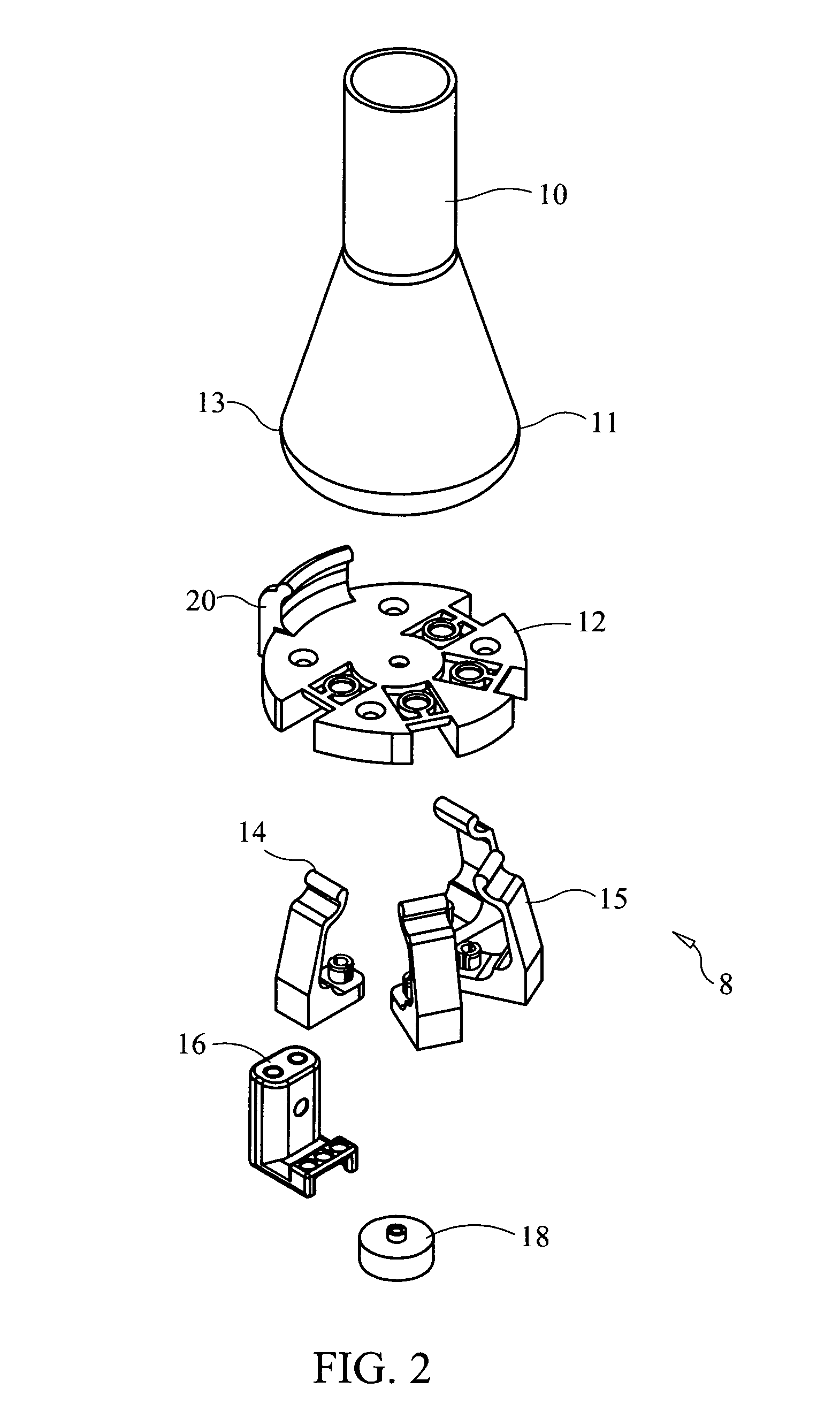 Container holder for mixers