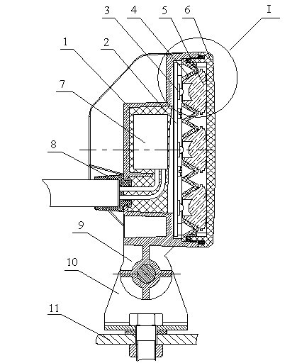 LED work lamp for engineering trucks