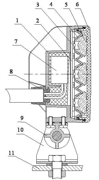 LED work lamp for engineering trucks