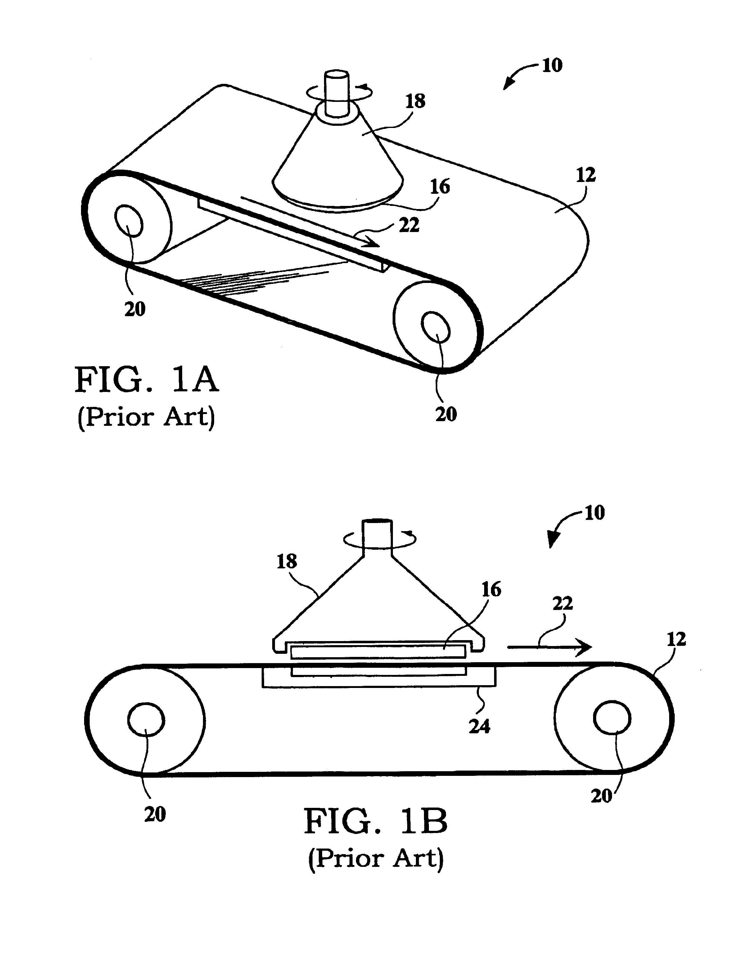 300 mm platen and belt configuration