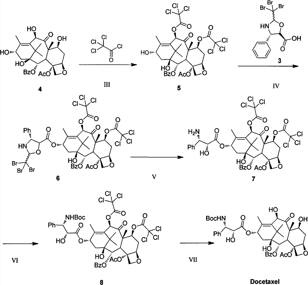 Improved method for semi-synthesizing docetaxel