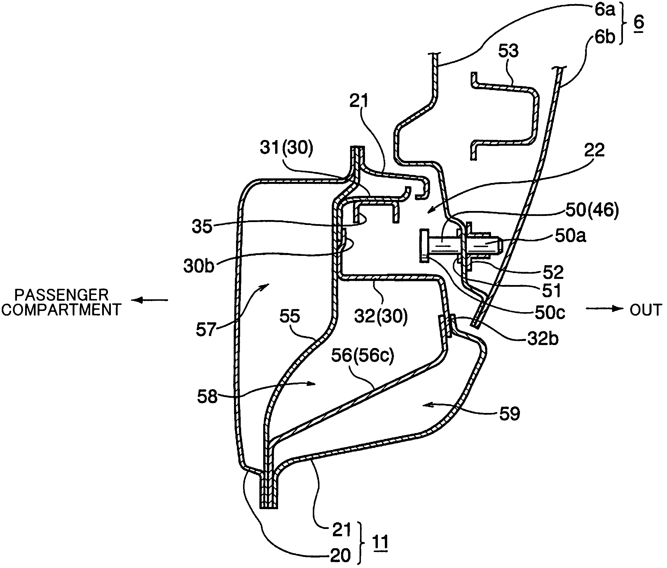 Side structure of vehicle