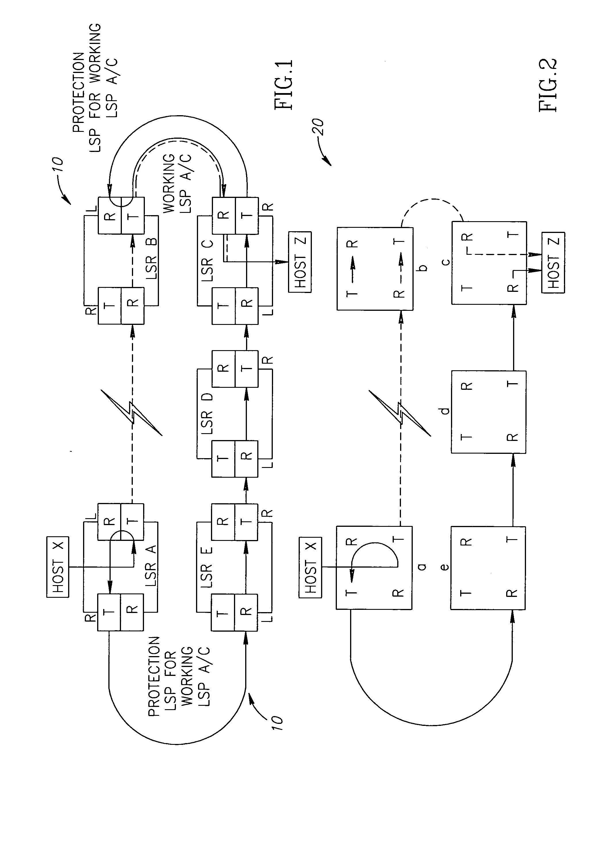 Method for rerouting MPLS traffic in ring networks