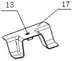 An automobile battery fixing bracket assembly