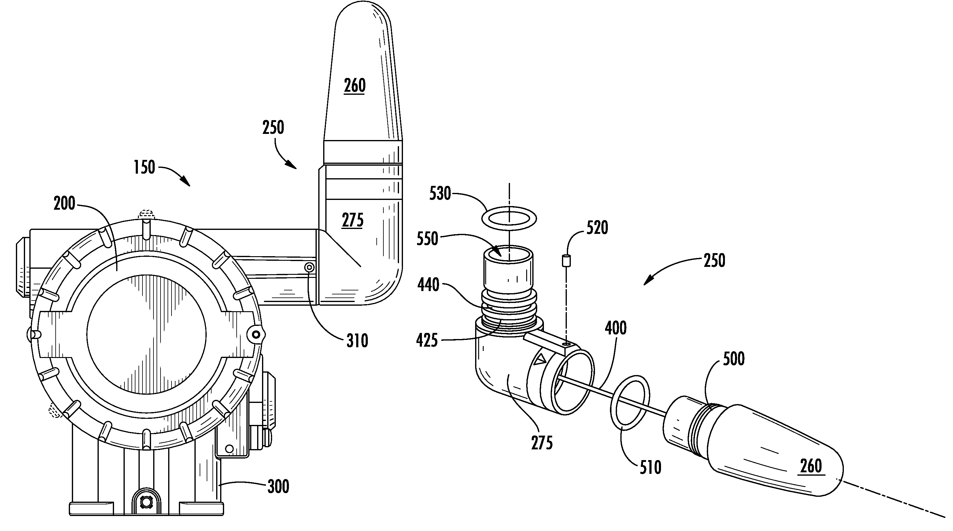 Wireless device having movable antenna assembly and system and method for process monitoring