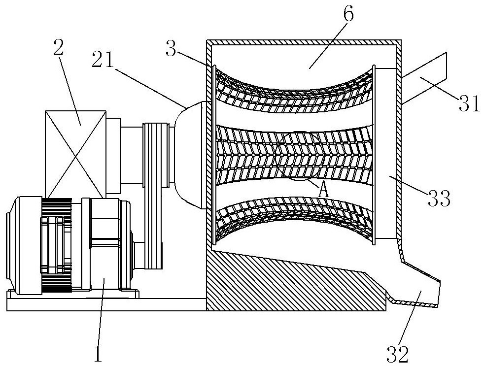 Staged screening device for decoration ceramic fragments