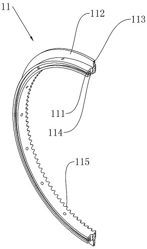 Pipeline flange connecting device and fluid equipment using same