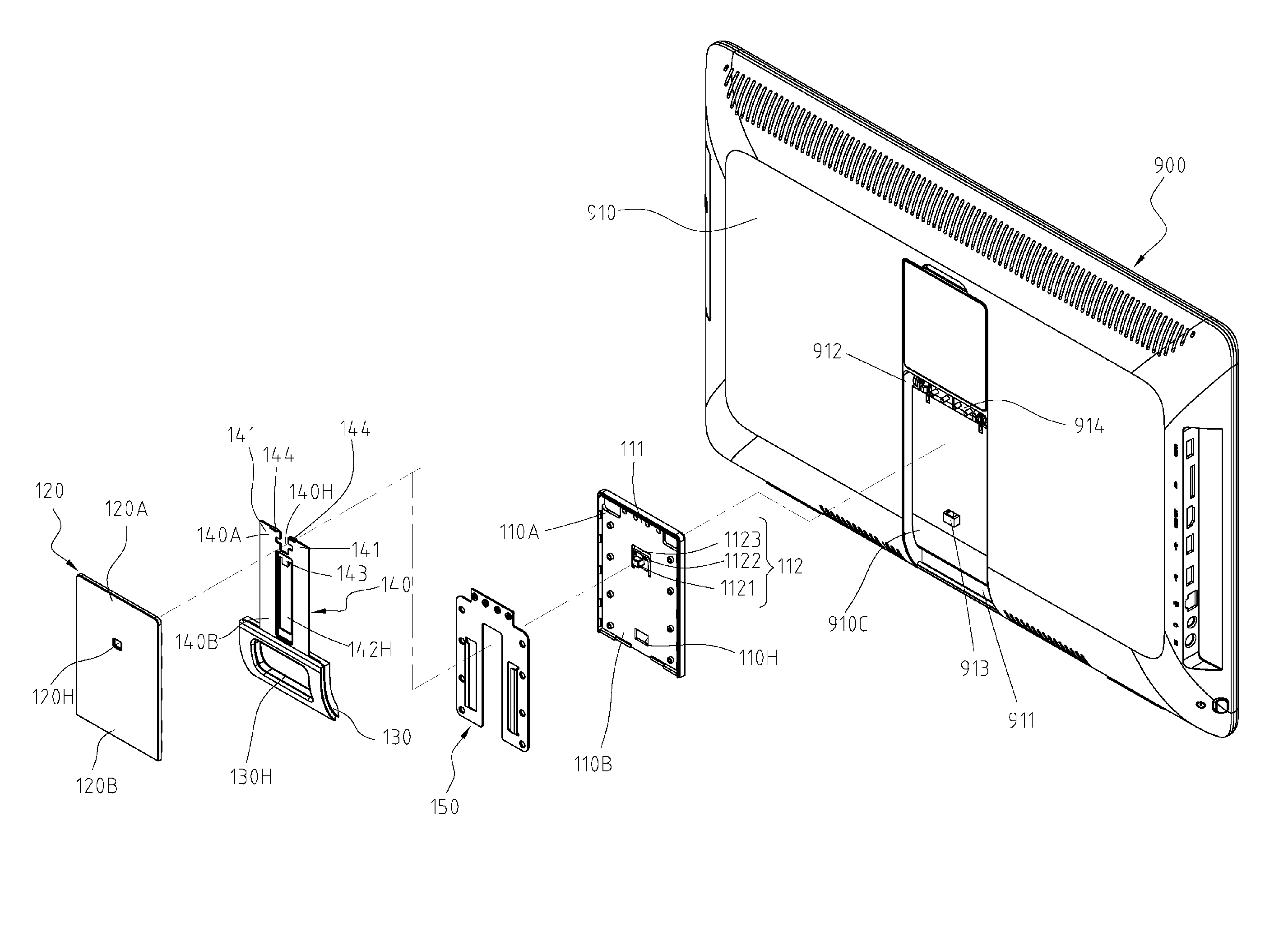 Handle structure and electronic apparatus having same handle structure