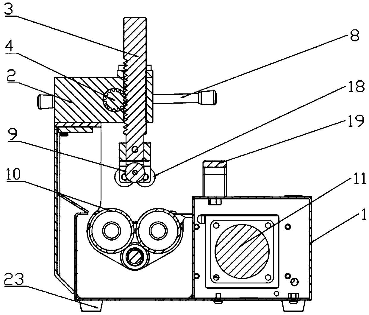 Round bar lifting type stainless steel thin-wall water pipe cutting machine