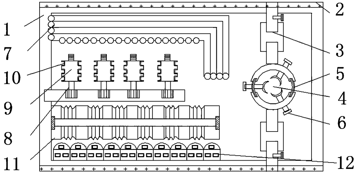 A cable line waterproofing device with a protective mechanism