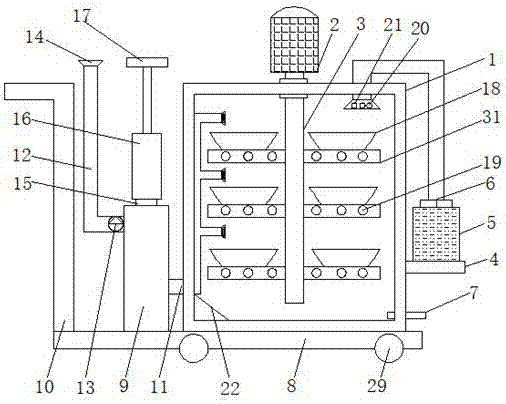 Multifunctional vegetable planting rack