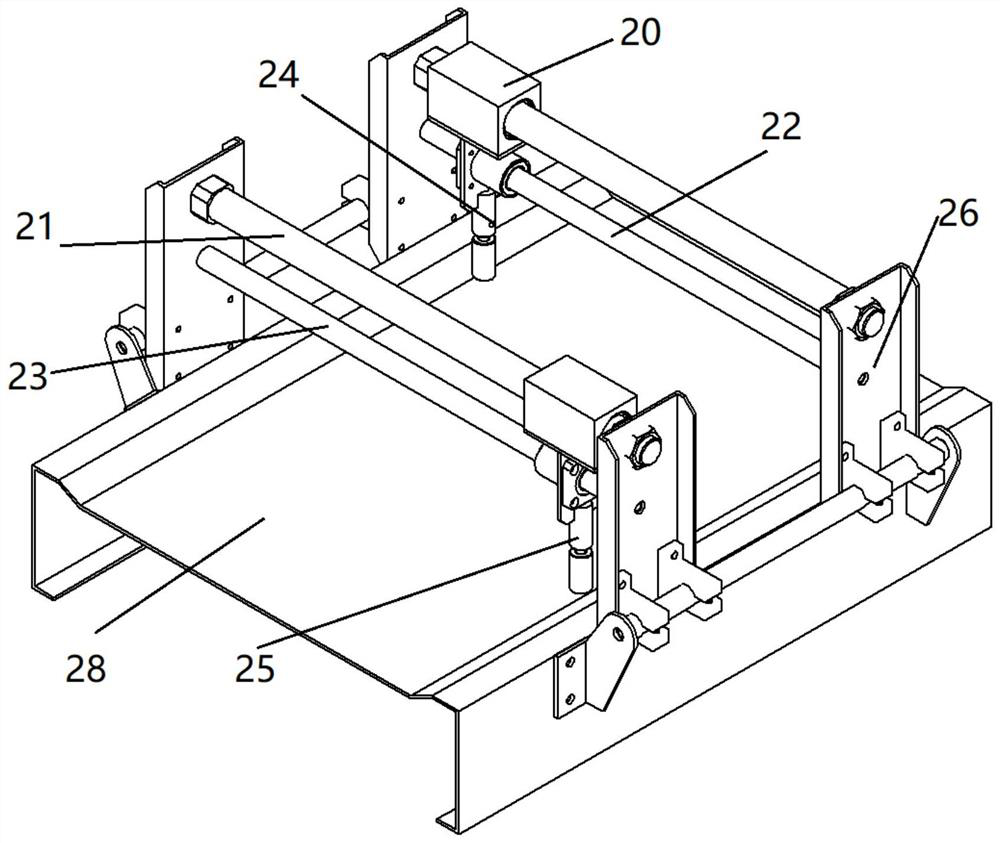 Full-automatic chain bag sealing, boxing and casing packaging production line