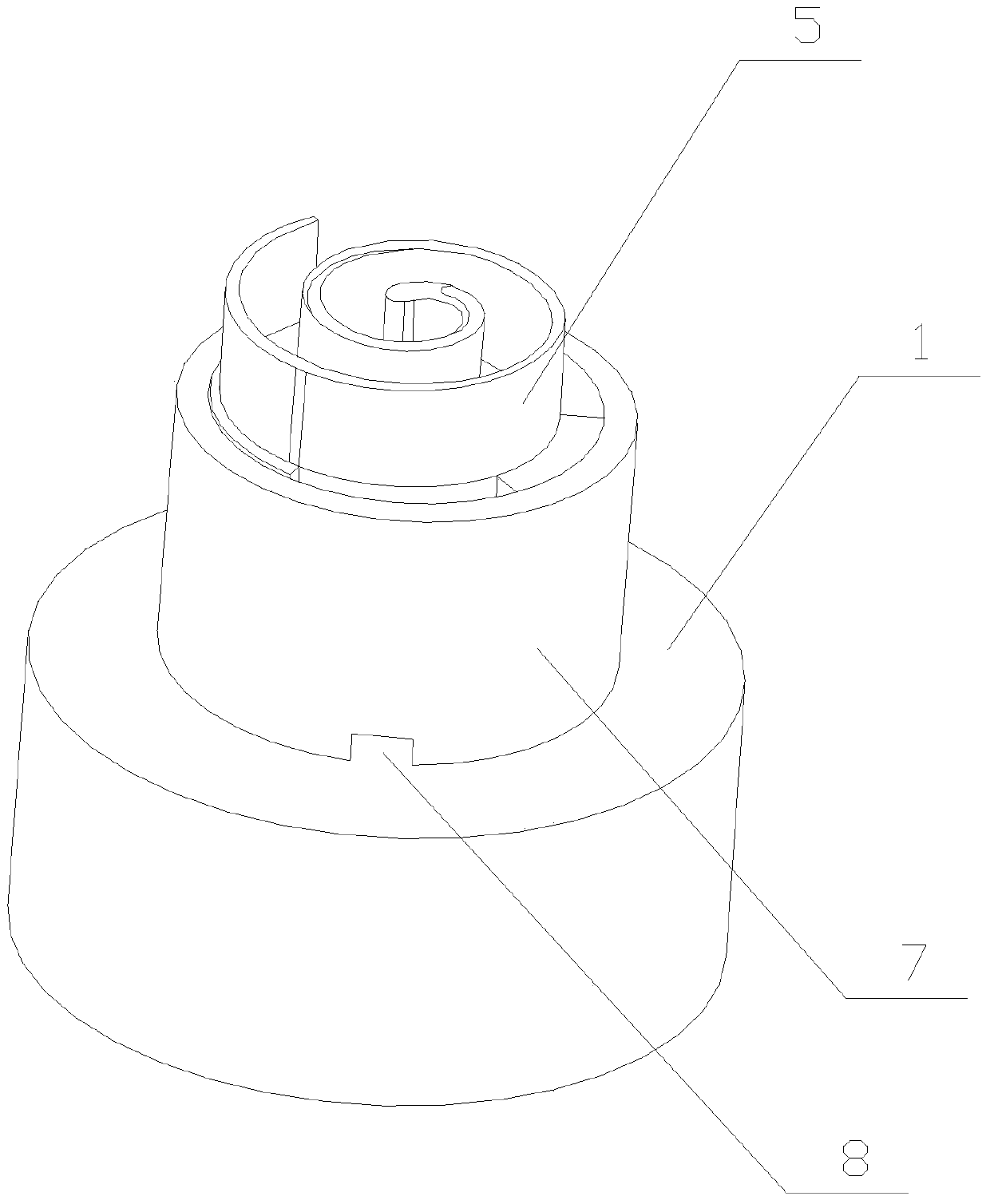 A processing tool for the scroll disk of a scroll compressor