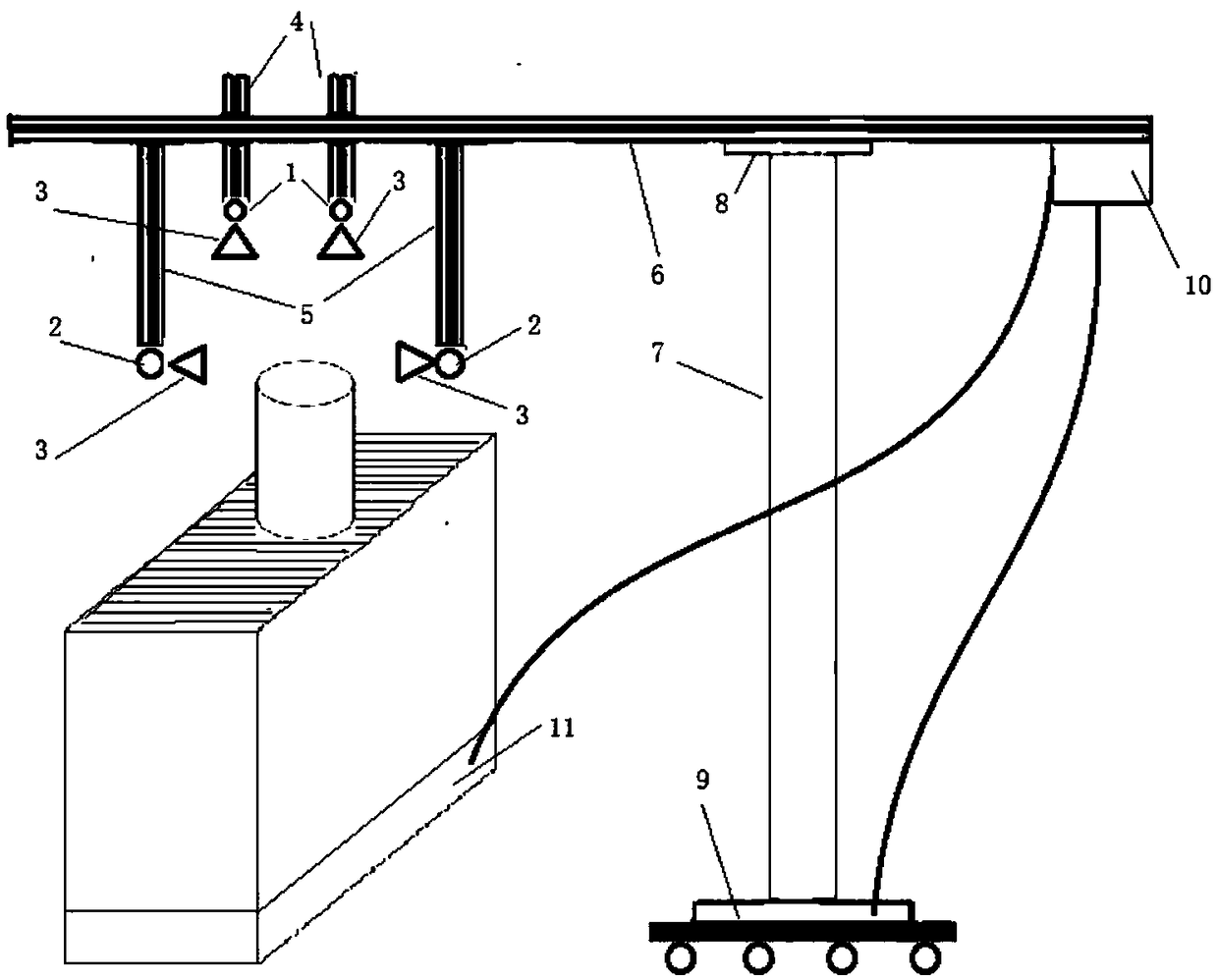 Industrial machine vision system based on improved sensing detection device