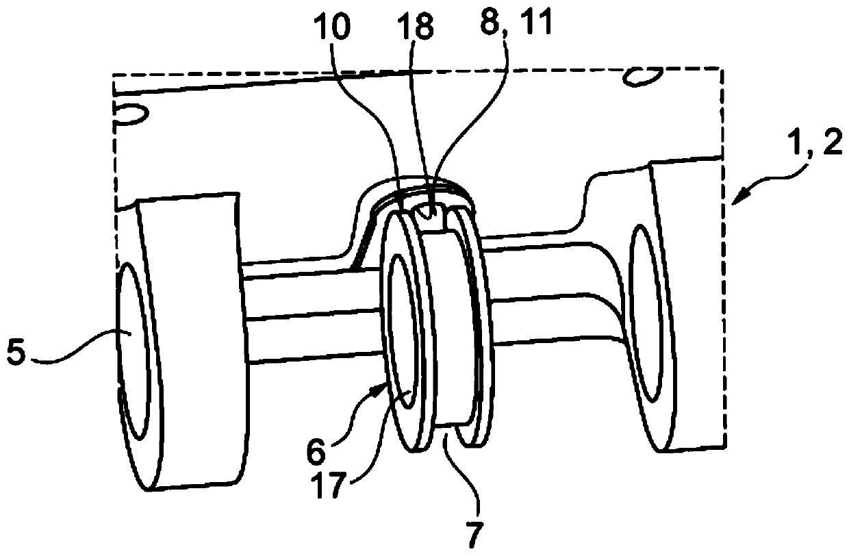 Bearing frame or cylinder head cover for a combustion engine