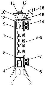 Elevated highway acoustic panel capable of disposing automobile tail gas