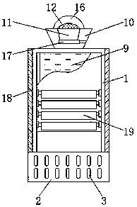 Elevated highway acoustic panel capable of disposing automobile tail gas