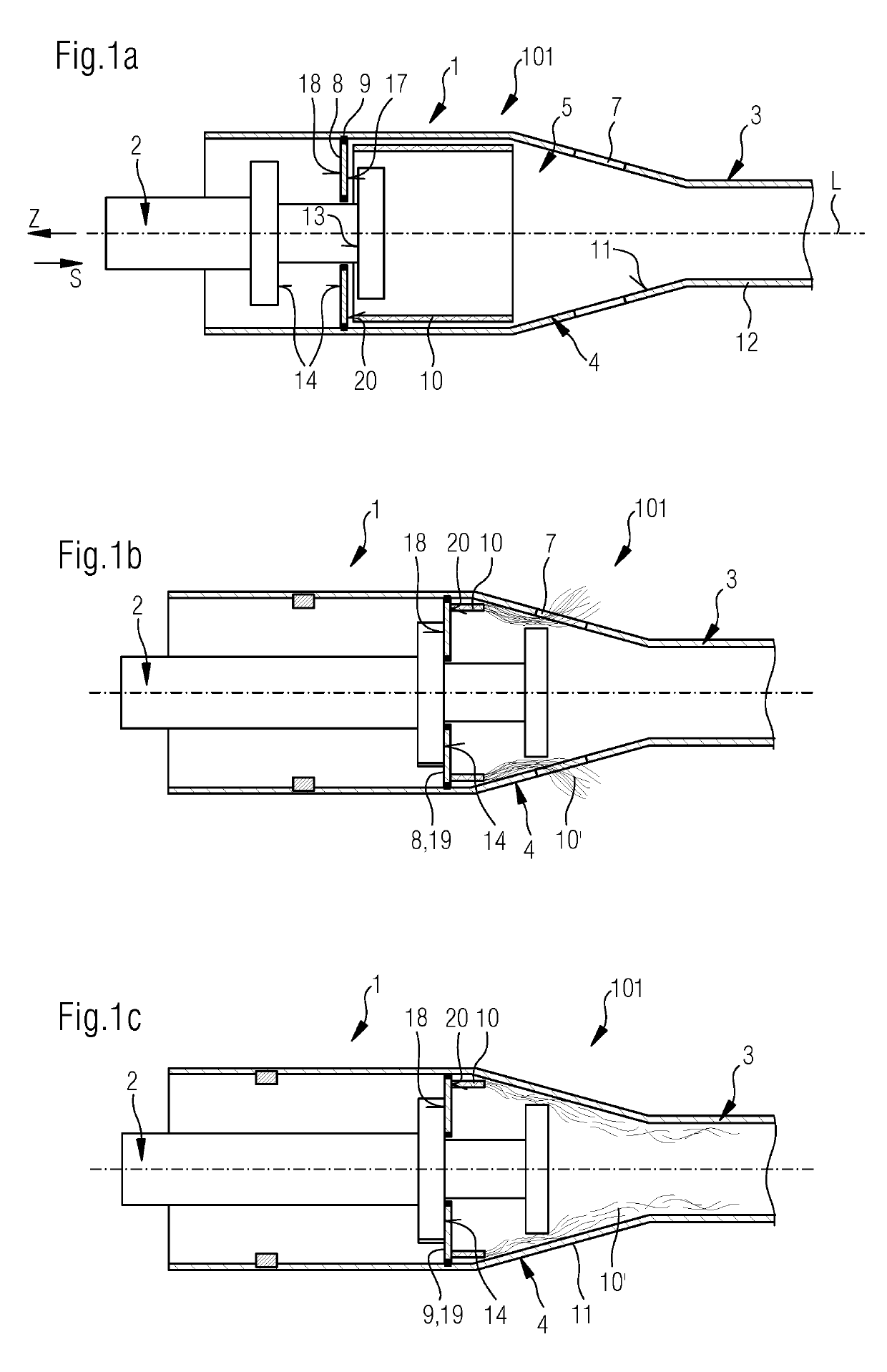 Traction-impact device and force transmission unit having such a traction-impact device