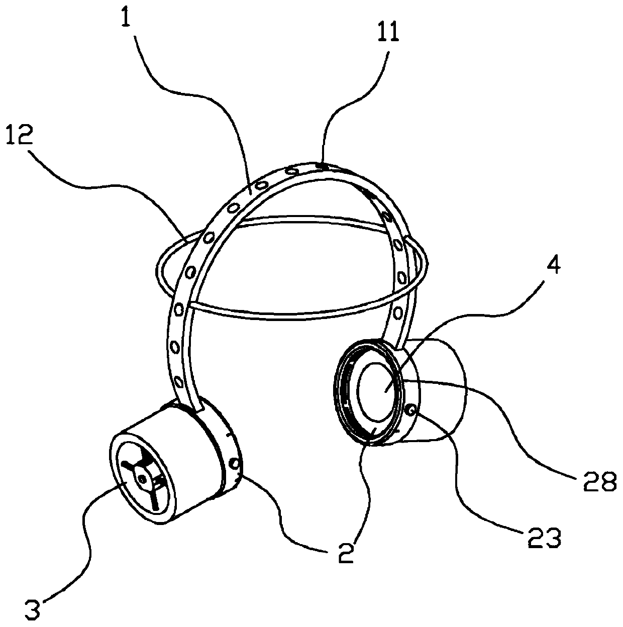 Protection device applicable to auricle burn patient