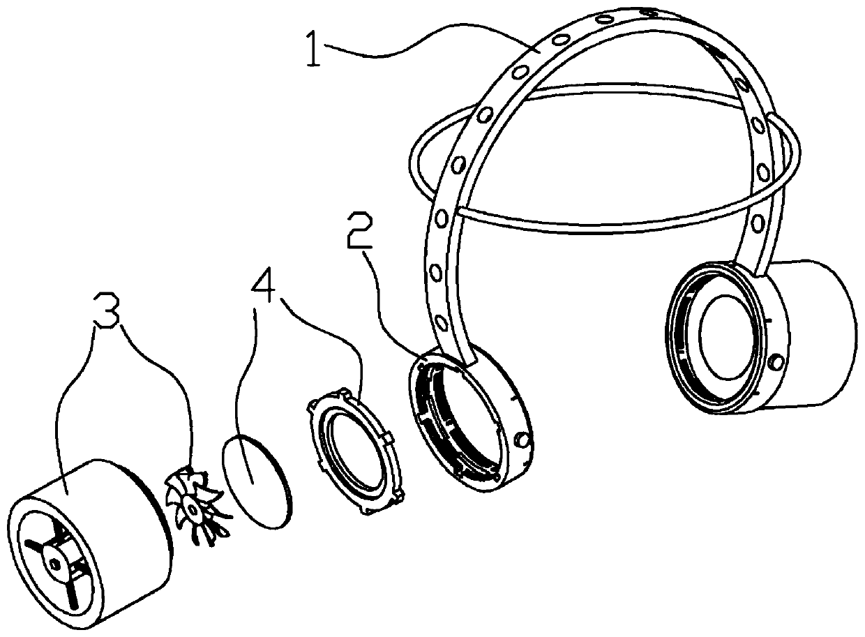 Protection device applicable to auricle burn patient