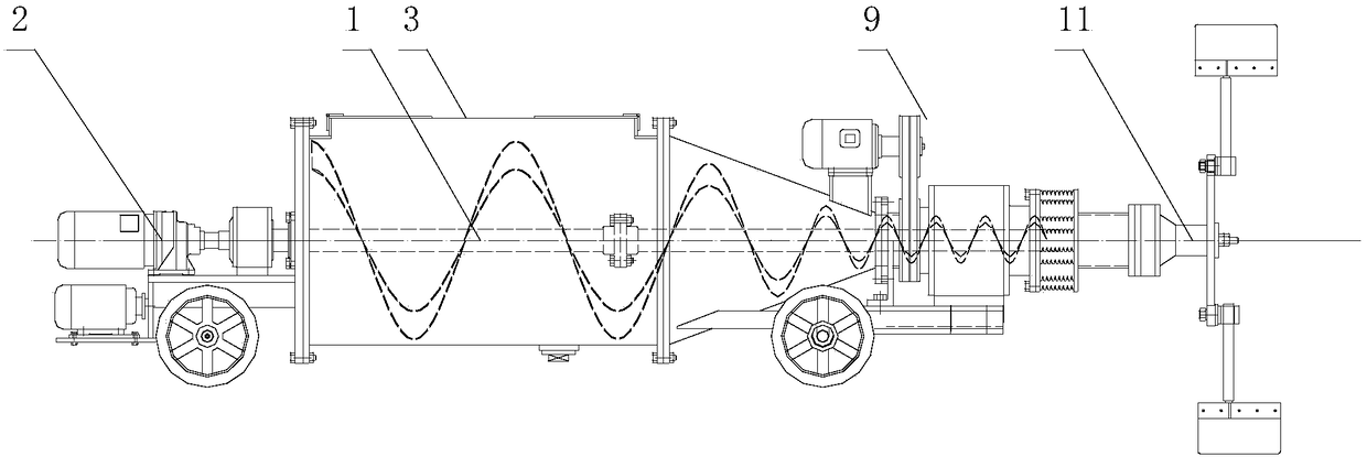 Drainage pipeline inner wall mortar coating machine and use method thereof