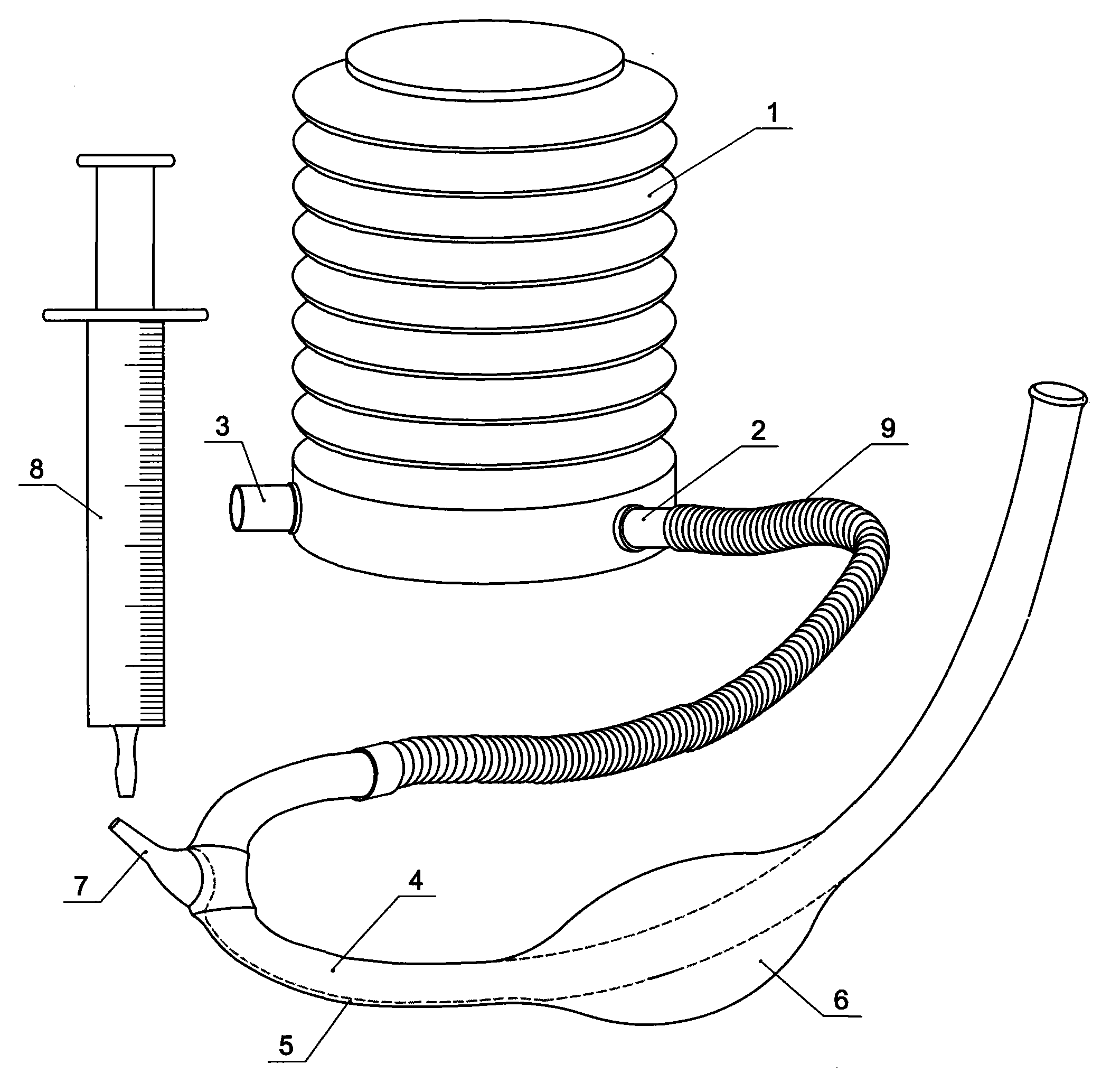 Cow rectum air exhaust device