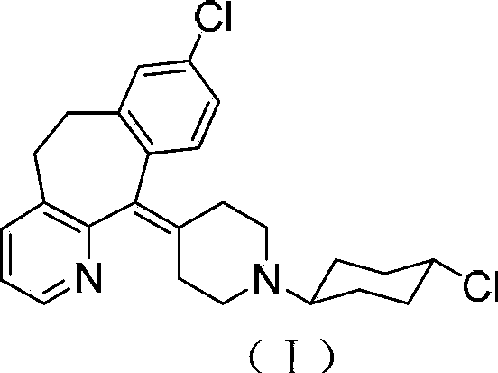 Tricyclic compound with antihistamine activity, preparation method and application