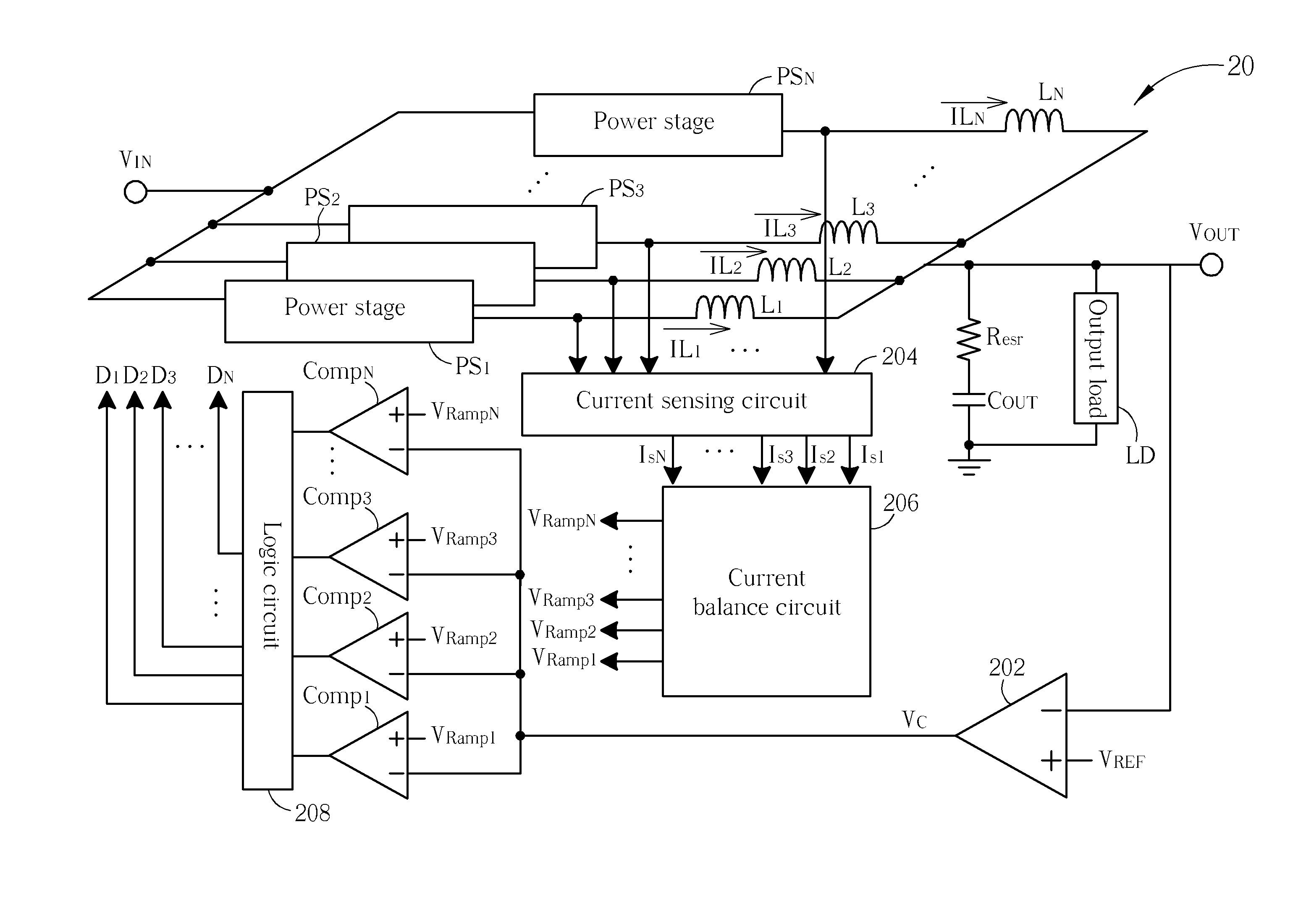 Current Balance Circuit and Multiphase DC-DC Converter and Current Balance Method Thereof