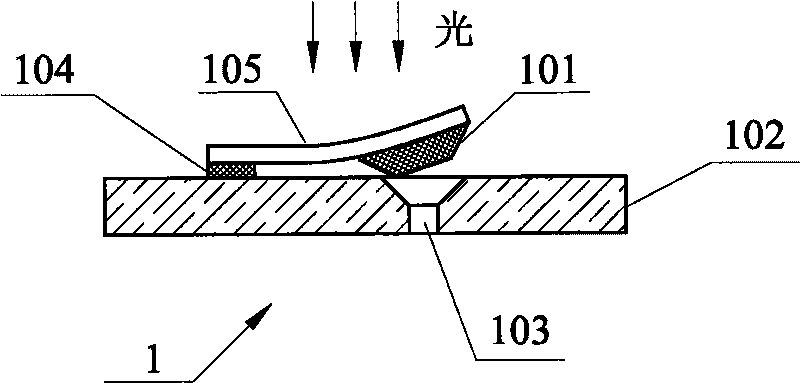 Optical driving micro valve and driving method thereof