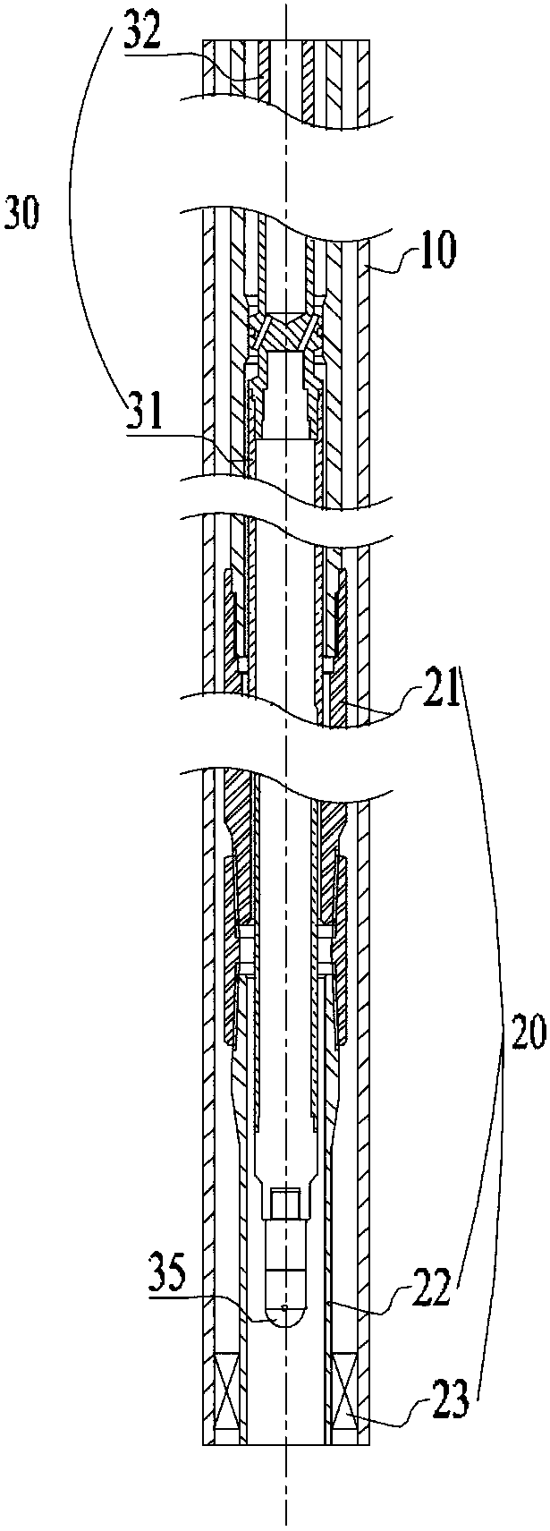 Downhole pump unit and downhole drainage test system