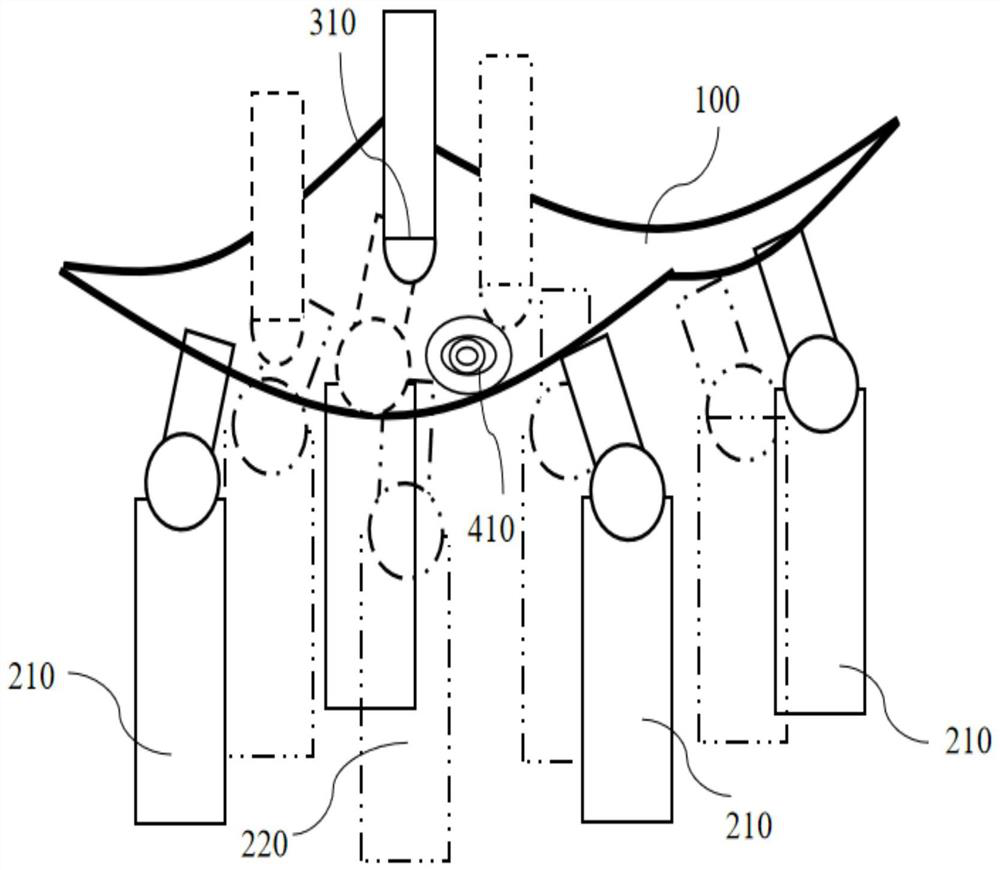 Incremental forming bending method for double-curved-surface metal plate