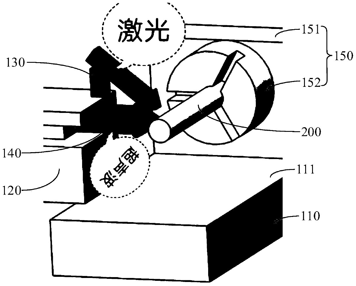 Metal surface machining method and device