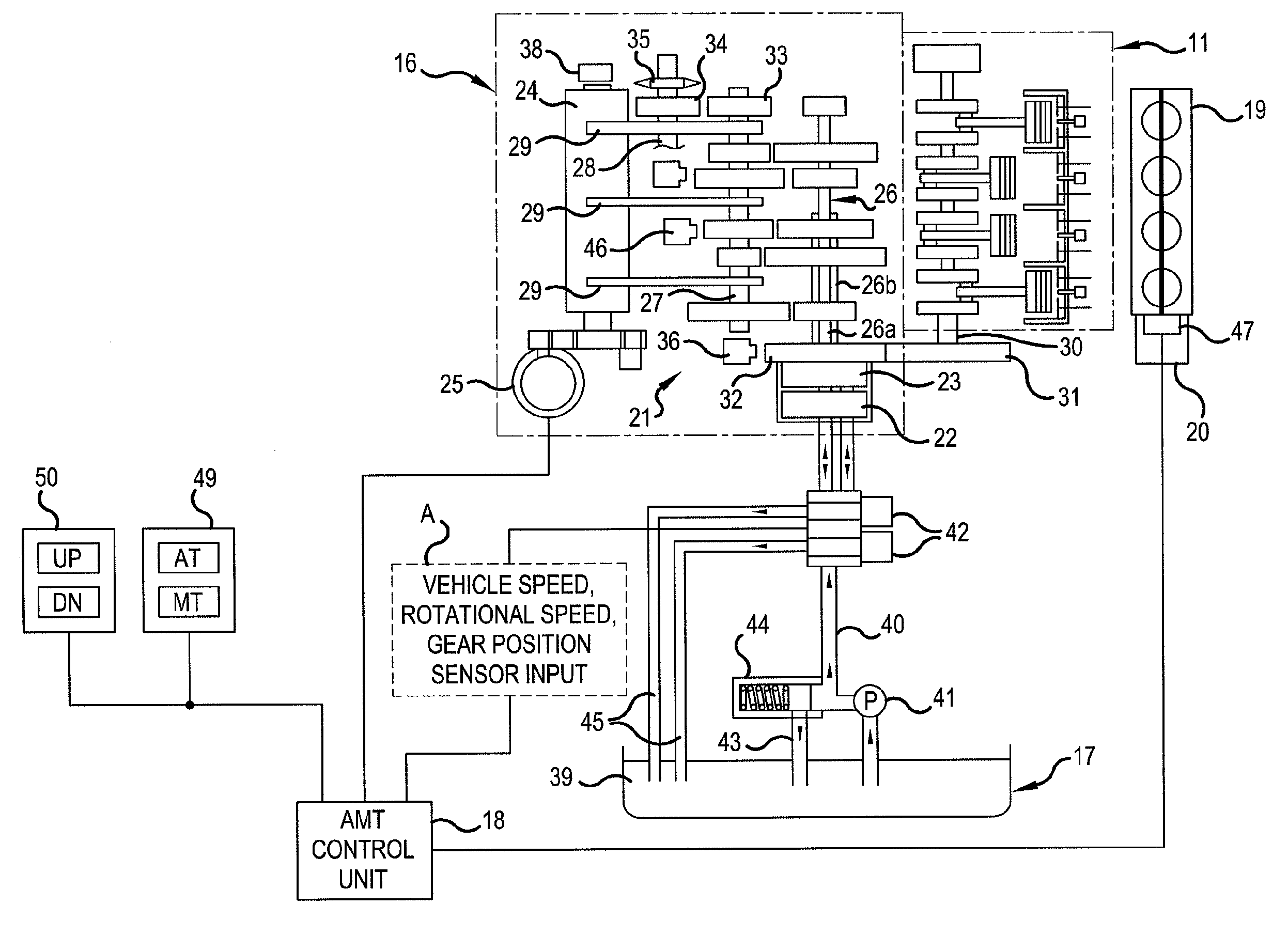 Clutch control system for transmission