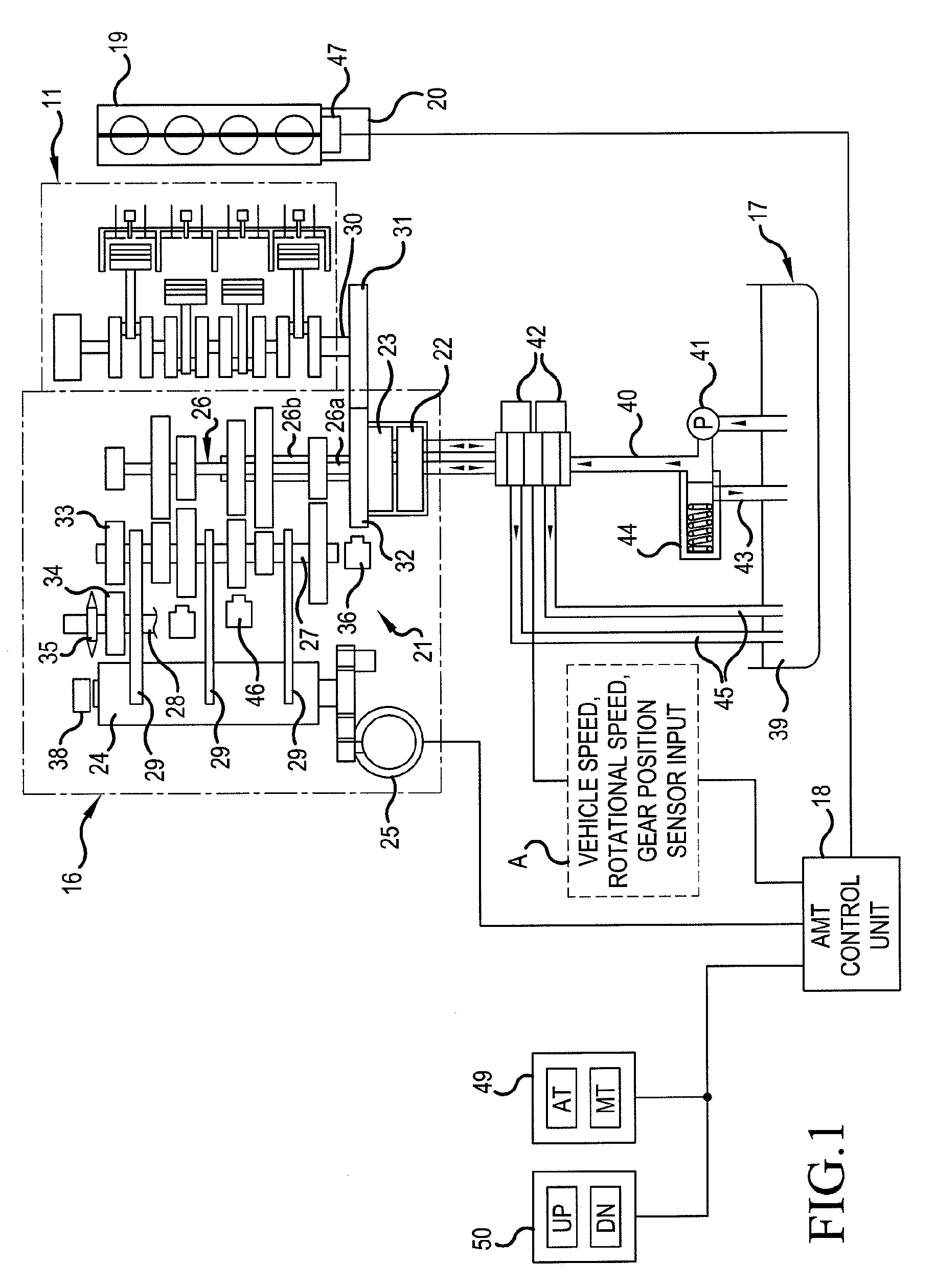 Clutch control system for transmission