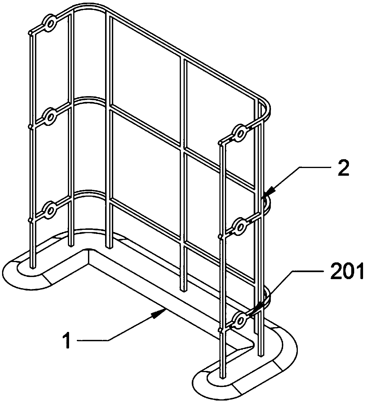 Layered three-dimensional airing device for crops and using method thereof