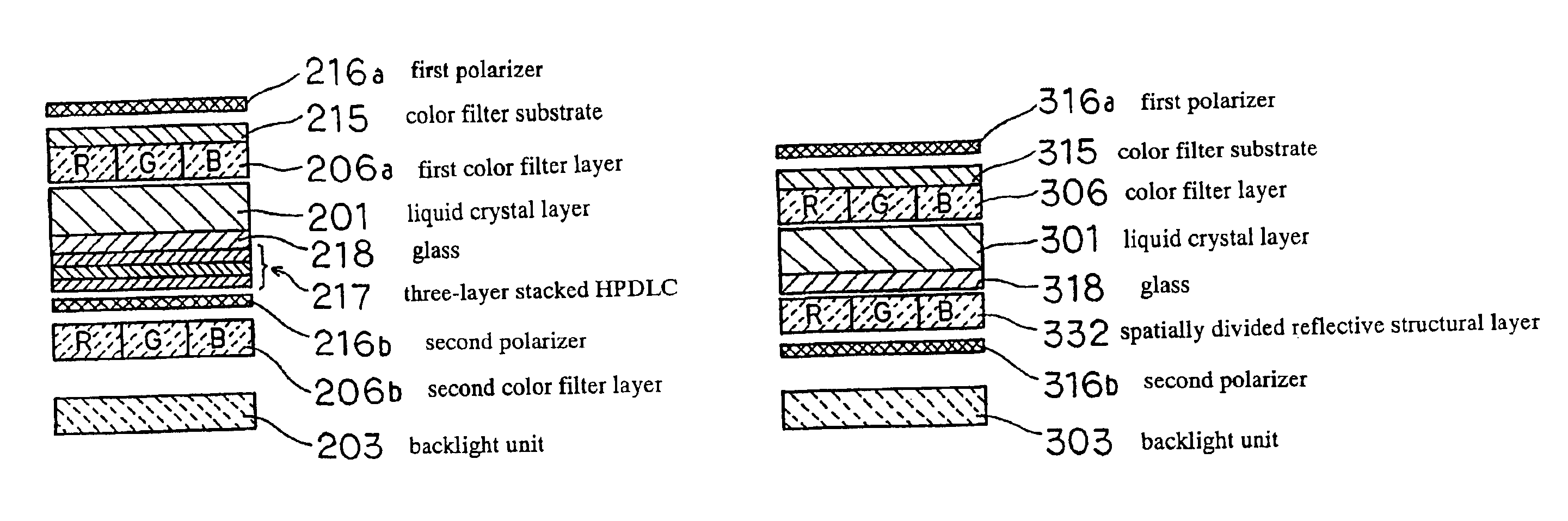 Liquid crystal display device having switchable reflective layer