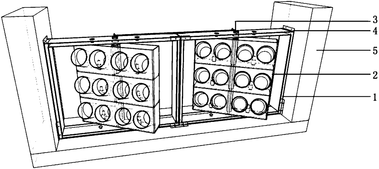 A rotating vertical greening system