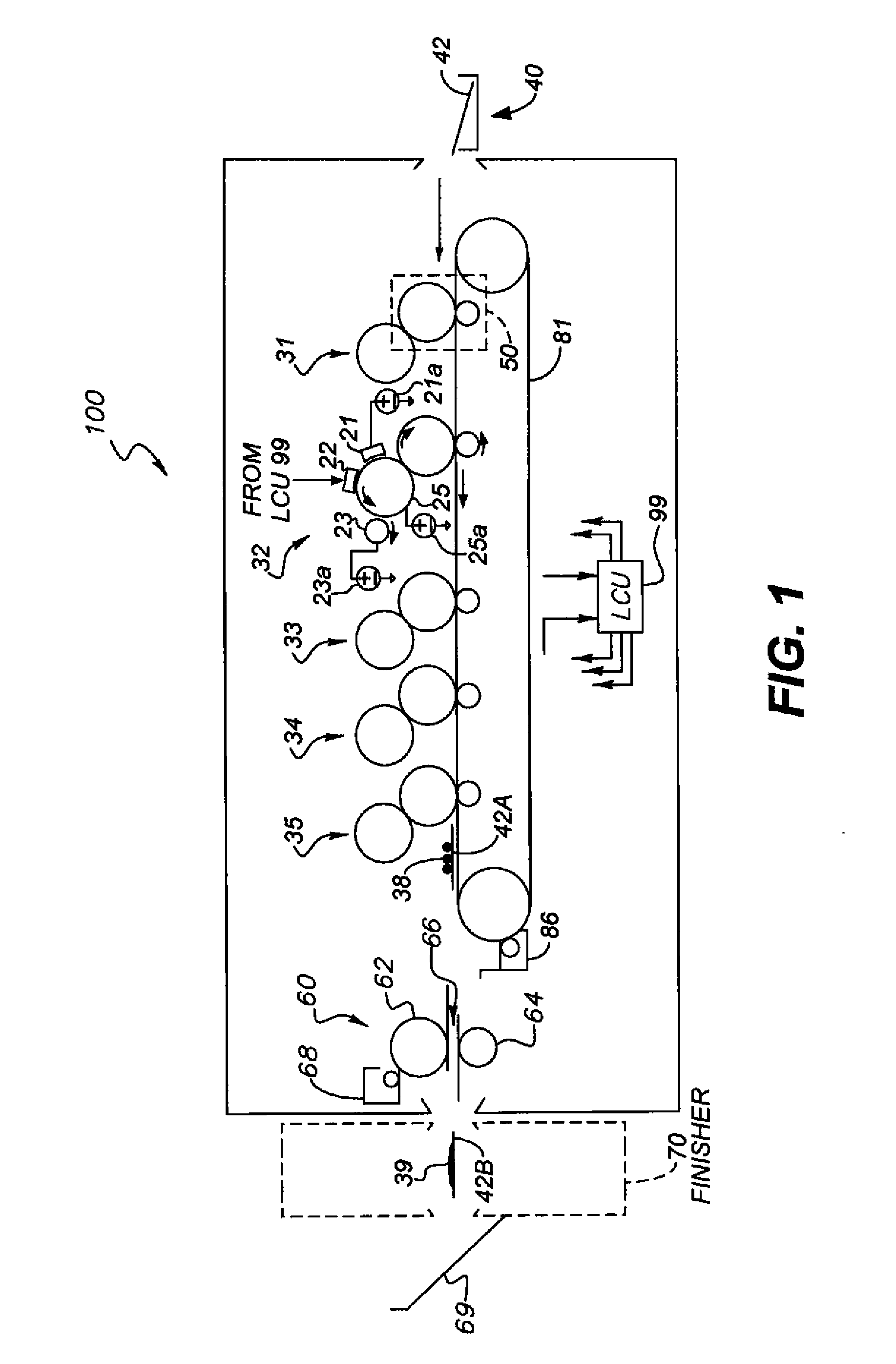 Scanning patches to provide printer calibration data