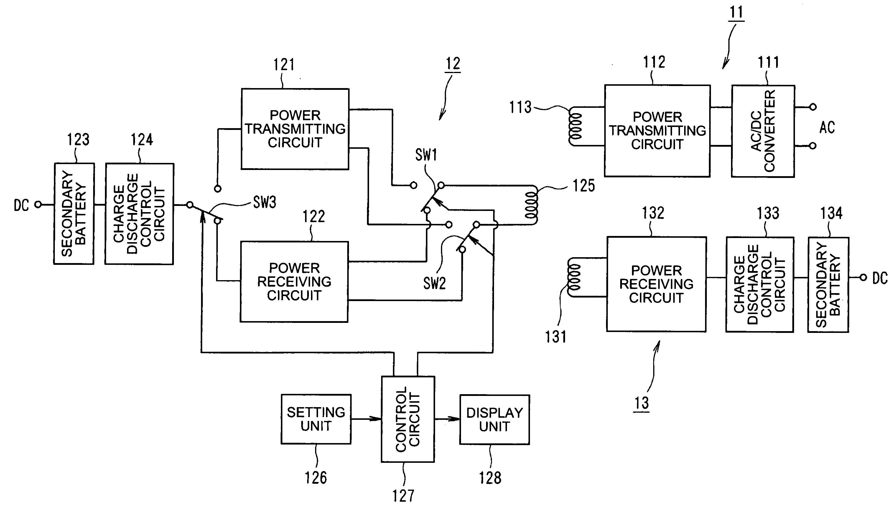 Contactless power transmitting device