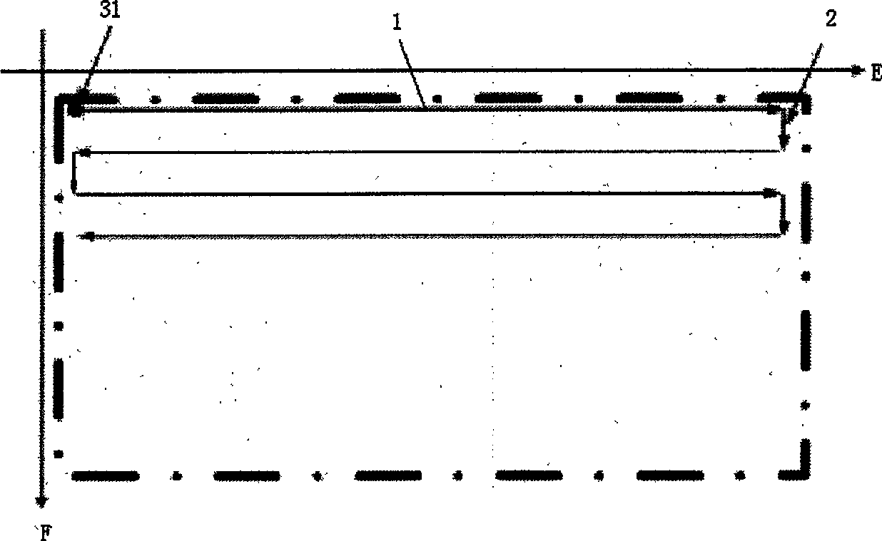 Abrasive machining method for cuneiform aspheric surface