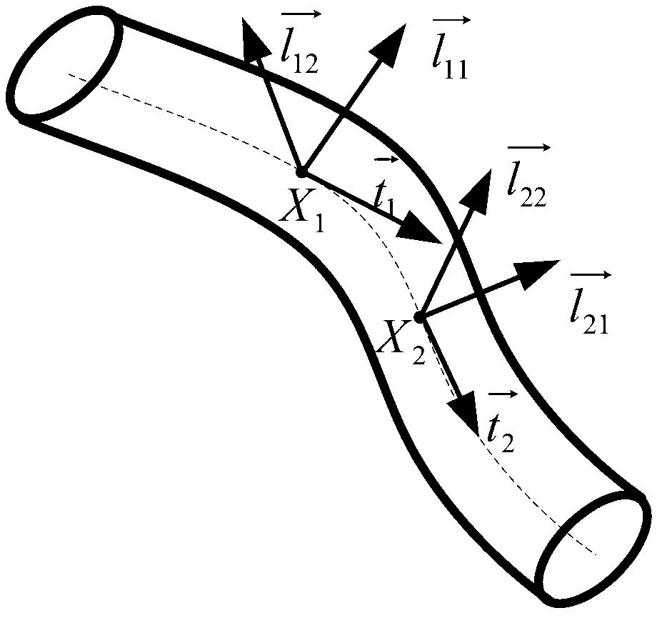 Rotating multi-angle surface reconstruction method and device for tubular cavity tissue