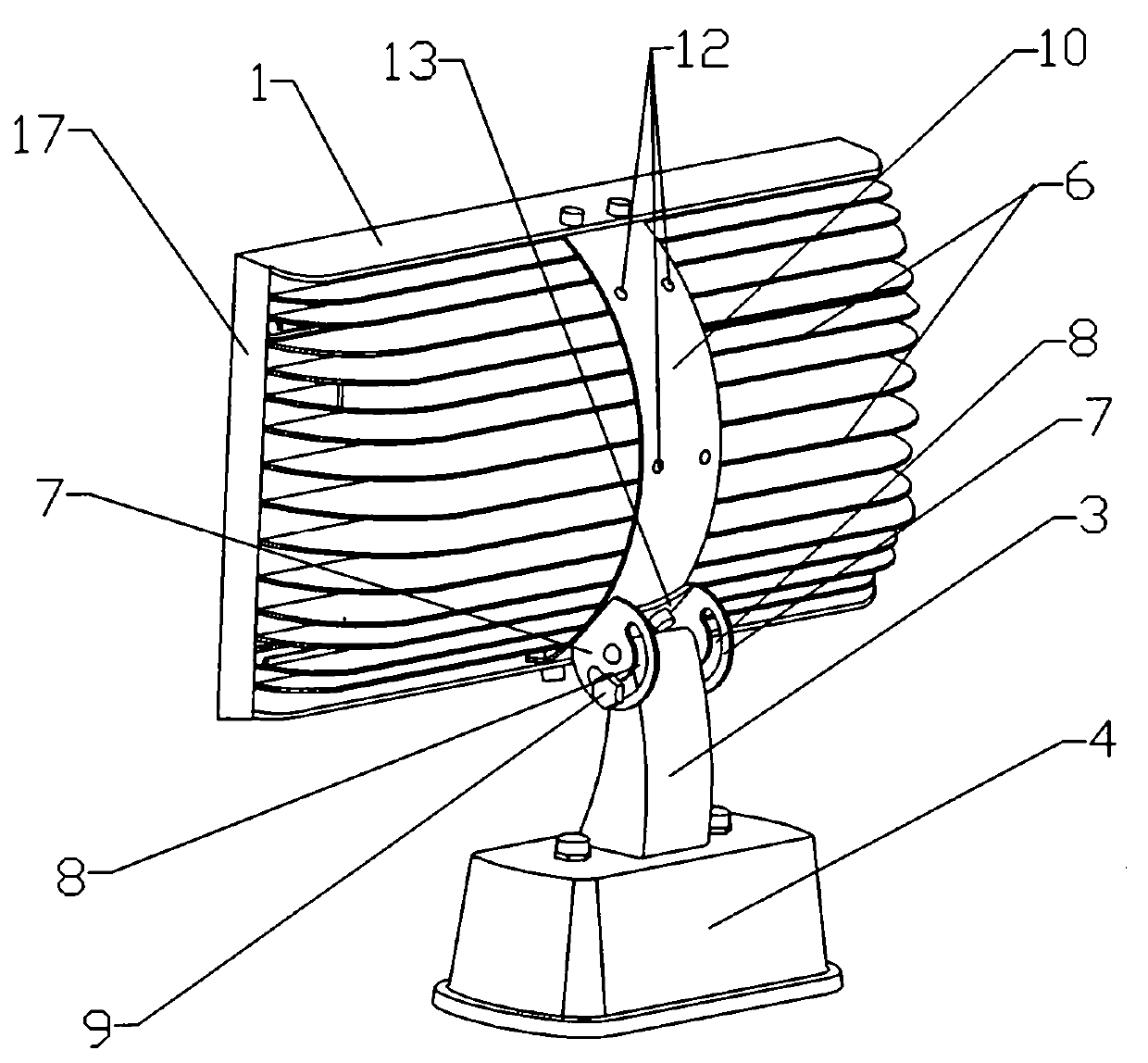 LED rotating projection lamp